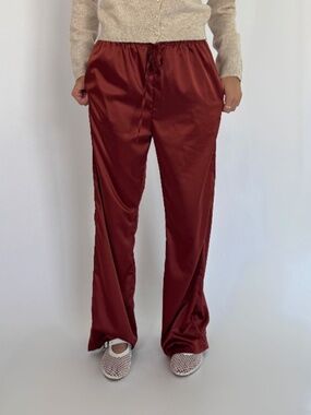 Copper Satin Pants